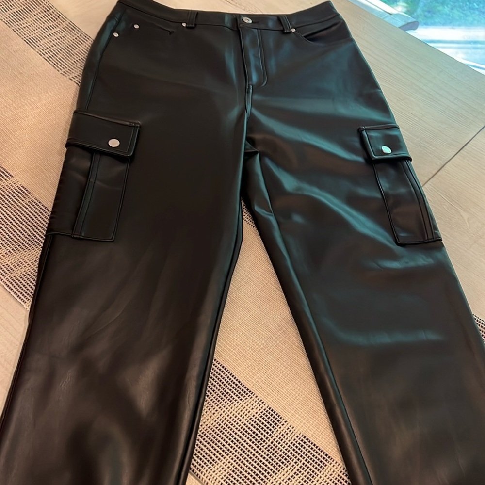 New without tags Anthropologie pleather pants size Medium
